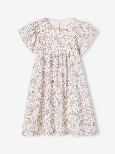 Robe imprimée fille capsule fête des mères vanille 6 - vertbaudet enfant 