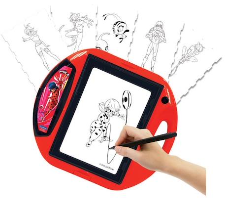 Projecteur à dessins Miraculous - LEXIBOOK - Modèles et tampons inclus ROUGE 1 - vertbaudet enfant 