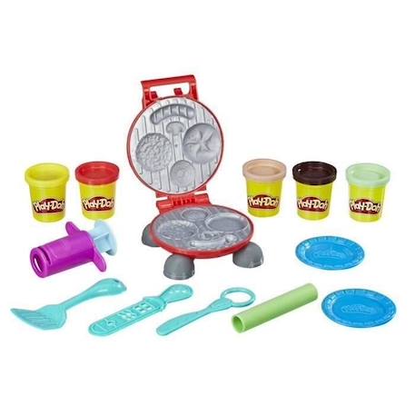 Set pâtes à modeler - PLAYDOH - Burger Party - Accessoires pour créer des hamburgers et hot-dogs - Dès 3 ans BLEU 6 - vertbaudet enfant 