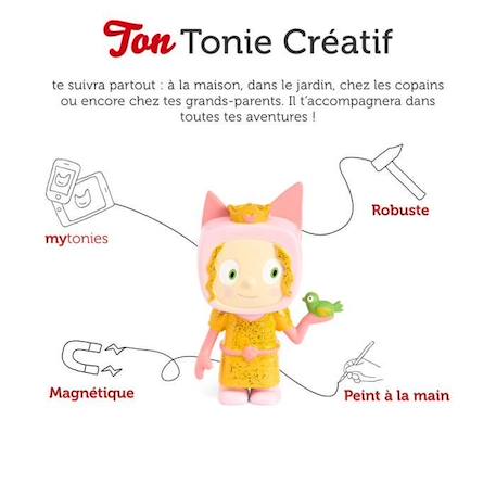 tonies® - Figurine Tonie Créatif - Princesse - Figurine Audio pour Toniebox MARRON 2 - vertbaudet enfant 