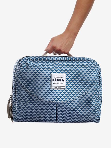 Sac à langer Genève II BEABA bleu imprimé+gris 2 - vertbaudet enfant 