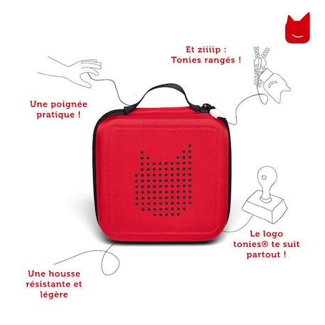 tonies® - Tonie-Balade - Rouge - Mallette de Transport pour Toniebox ROUGE 2 - vertbaudet enfant 