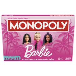 Jouet-Monopoly : édition Barbie, jeu de plateau pour 2 à 6 joueurs, jeux pour la famille, à partir de 8 ans