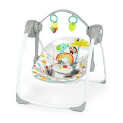 Puériculture-Transat, balancelle, trotteur-BRIGHT STARTS Playful Paradise balancelle portable pour bébé, compacte et automatique avec musique, dès la naissance