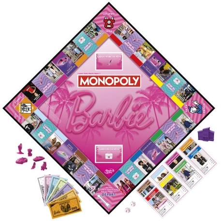 Monopoly : édition Barbie, jeu de plateau pour 2 à 6 joueurs, jeux pour la famille, à partir de 8 ans ROSE 3 - vertbaudet enfant 