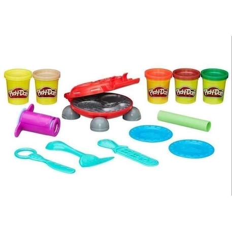 Set pâtes à modeler - PLAYDOH - Burger Party - Accessoires pour créer des hamburgers et hot-dogs - Dès 3 ans BLEU 2 - vertbaudet enfant 