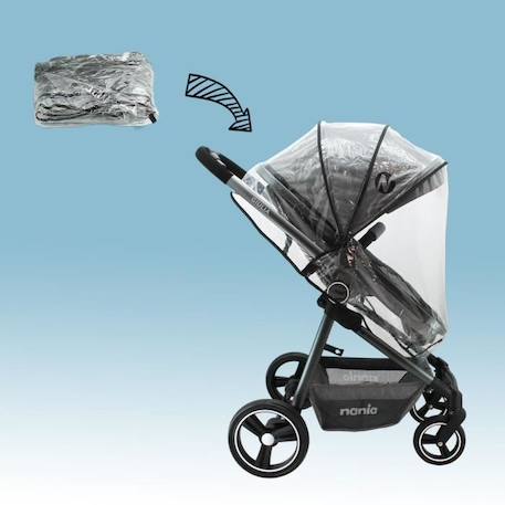 Poussette combinée 3 en 1 NANIA GIULIA + Siège auto BEONE EVO R129  40-85 cm - Nacelle de 0 à 6 mois GRIS 2 - vertbaudet enfant 