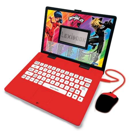 Ordinateur éducatif Miraculous - LEXIBOOK - 124 activités - Rouge - Mixte ROUGE 1 - vertbaudet enfant 