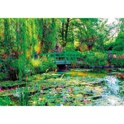 Jouet-Jeux éducatifs-Puzzles-Puzzle 1500 pièces - NATHAN - Les jardins de Claude Monet à Giverny - Architecture et monument - Vert - Mixte