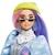 Barbie - Extra Bonnet Vert Cheveux Longs Mauve et Rose - Poupée - 3 ans et + VERT 2 - vertbaudet enfant 