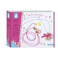 Jouet-Activités artistiques et musicales-Kit Créatif - JANOD - Les Ateliers Bijoux - Bijoux Fioles Gourmandises - Enfant 7 ans et plus - Mixte - Rose