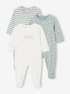 Lot de 3 dors-bien bébé en interlock BASICS  - vertbaudet enfant