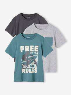 -Lot de 3 T-shirts Basics garçon manches courtes