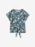 T-shirt imprimé fille avec noeud fantaisie écru+kaki+marine+rose mauve imprimé+vanille+vert 26 - vertbaudet enfant 