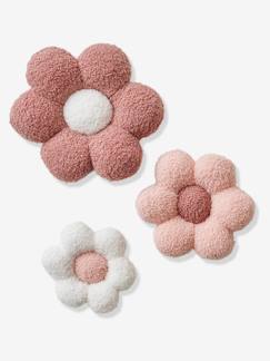 Linge de maison et décoration-Décoration-Lot de 3 fleurs bouclette