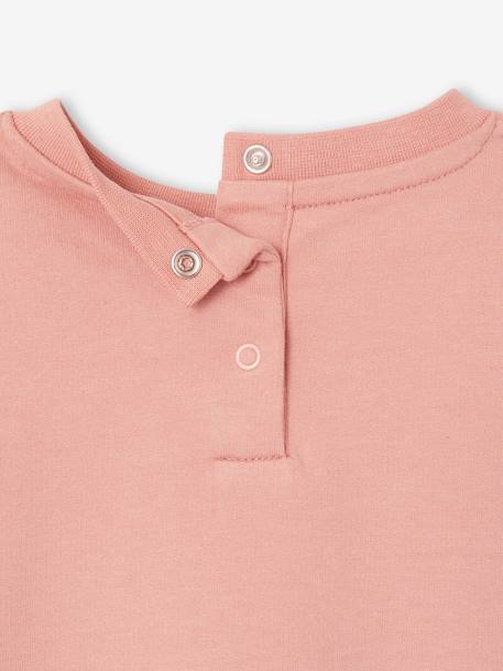 Sweat basics en molleton bébé blush+jaune pâle 5 - vertbaudet enfant 