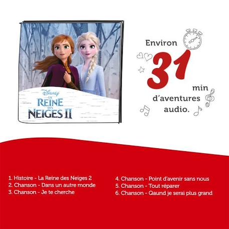 tonies® - Figurine Tonie - Disney - La Reine Des Neiges 2 - Anna - Figurine Audio pour Toniebox NOIR 4 - vertbaudet enfant 