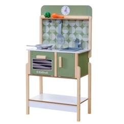 -KidKraft - Cuisine en bois Time To Cook pour enfant - 5 accessoires dont ustensiles de cuisine inclus - EZ Kraft Assembly™