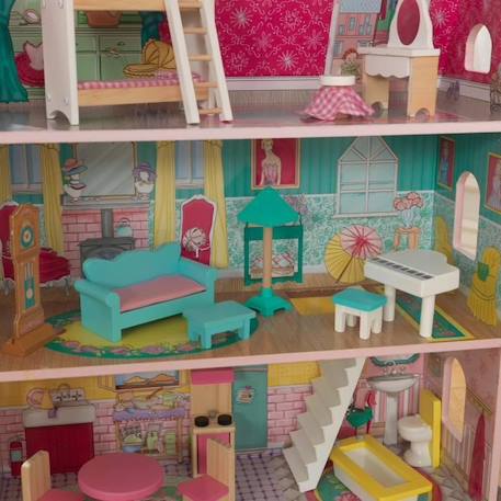 KidKraft - Maison de poupées Abbey Manor en bois avec 18 accessoires inclus BEIGE 4 - vertbaudet enfant 