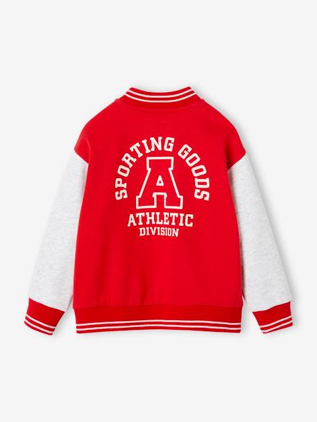 Sweat style teddy sport garçon rouge 3 - vertbaudet enfant 