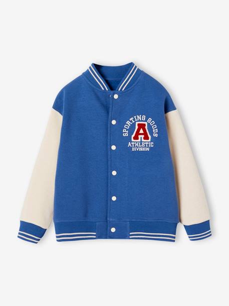 Sweat style teddy sport garçon bleu+rouge 1 - vertbaudet enfant 