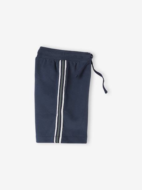 Short sport garçon avec bandes côtés marine 2 - vertbaudet enfant 