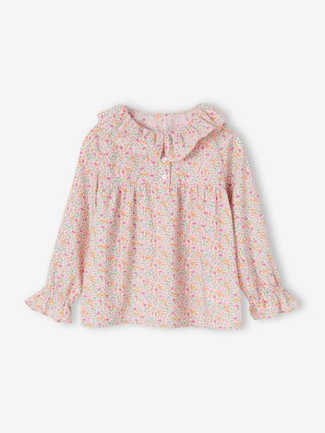 Fille-Blouse imprimée fleurs fille