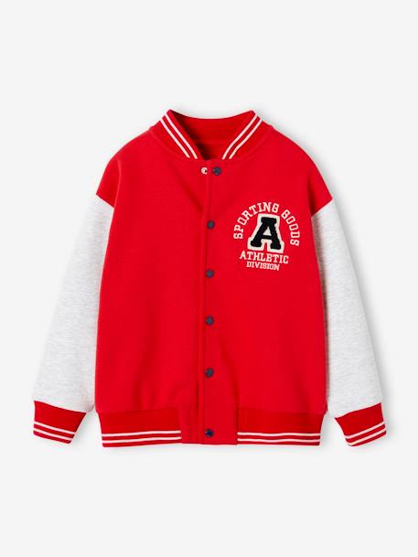 Sweat style teddy sport garçon rouge 2 - vertbaudet enfant 