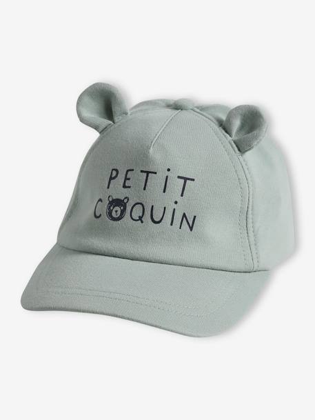 Casquette ourson bébé garçon lichen+marine 2 - vertbaudet enfant 