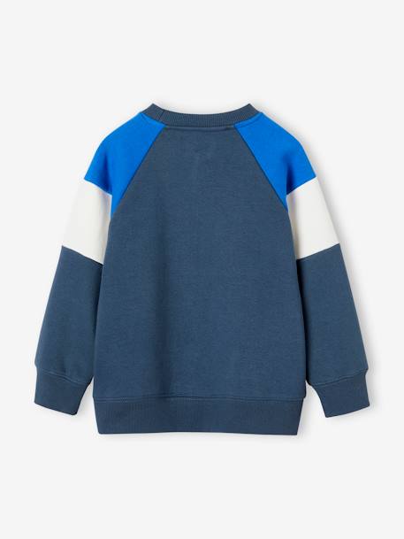 Sweat sport colorblock garçon marine 3 - vertbaudet enfant 