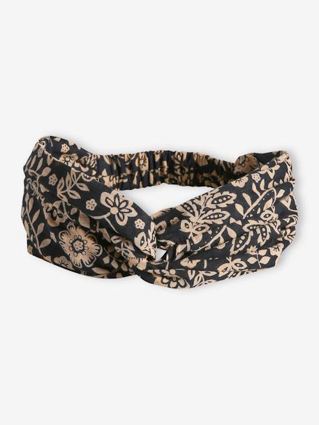 Headband fille fleuri effet croisé  - vertbaudet enfant