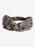 Headband fille fleuri effet croisé taupe 1 - vertbaudet enfant 