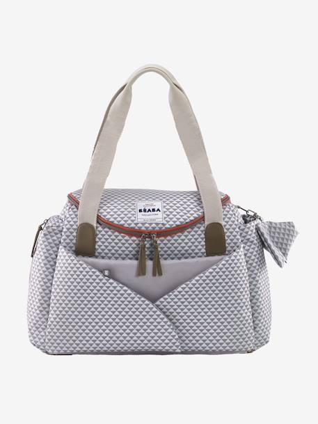 Sac à langer Sydney II BEABA GRIS IMP ALL OVER+gris imprimé+Play print corail+vert sauge 9 - vertbaudet enfant 