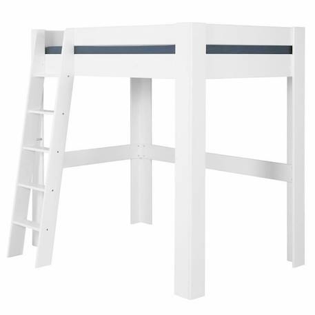 Pack lit mezzanine 2 places avec bureau et matelas Ali Blanc 140x190 cm BLANC 1 - vertbaudet enfant 