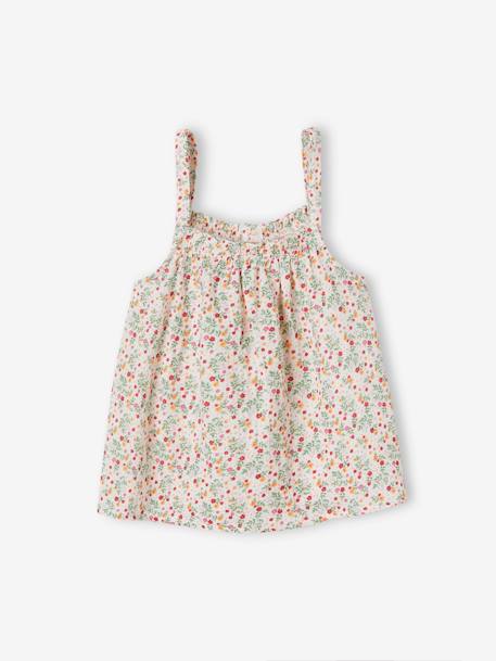 Blouse à bretelles en gaze de coton fille  - vertbaudet enfant