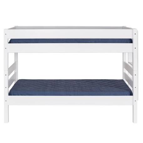 Lit superposé - SOGAN - Aniba - Bois massif - Blanc - 90x200 cm BLANC 2 - vertbaudet enfant 