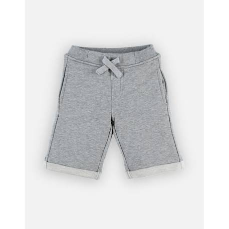 Bermuda en molleton gris chiné GRIS 1 - vertbaudet enfant 