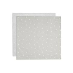 Puériculture-Toilette de bébé-Couches et lingettes-Lange gaze de Coton DottedRabbit Nougat GOTS (2 pcs) - JOLLEIN - Gris - Mixte - 70x70 cm