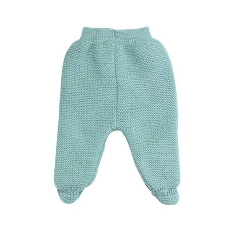 Pantalon maille tricot - TROIS KILOS SEPT - Bébé - Vert sauge - Taille standard BLANC+BLEU+GRIS+ROSE 5 - vertbaudet enfant 