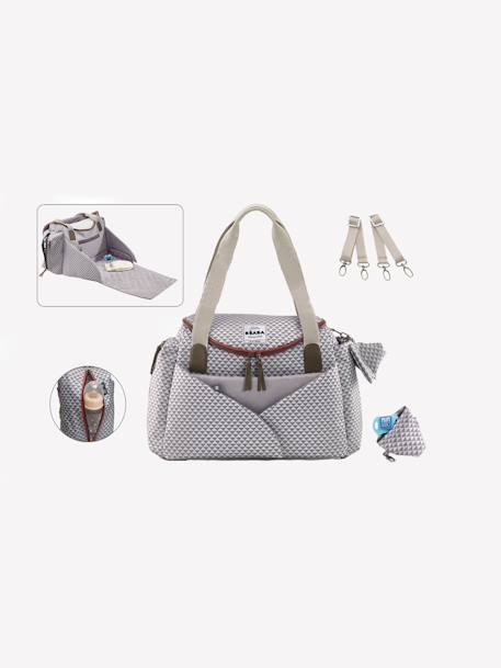 Sac à langer Sydney II BEABA GRIS IMP ALL OVER+gris imprimé+Play print corail+vert sauge 12 - vertbaudet enfant 