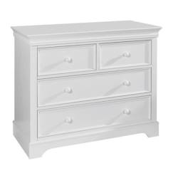 Chambre et rangement-Chambre-Commode 4 tiroirs Lila  Blanc