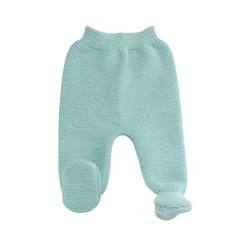 Bébé-Pantalon, jean-Pantalon maille tricot - TROIS KILOS SEPT - Bébé - Vert sauge - Taille standard