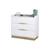 Commode - Akiten Retail - Naïs - 3 tiroirs - Blanc - Bois - Bébé BLANC 1 - vertbaudet enfant 