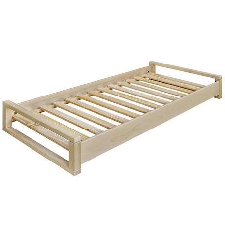 Lit empilable Poka - AKITEN RETAIL - Bois - 90x190 cm - 1 place - Empilable - Structure 100% bois massif BLEU 3 - vertbaudet enfant 