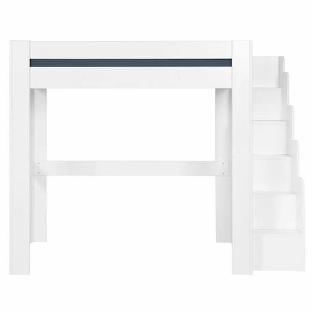 Pack lit mezzanine 2 places avec escalier et matelas Alex Blanc 120x190 cm BLANC 2 - vertbaudet enfant 