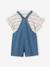 Ensemble t-shirt + salopette en jean fille stone 4 - vertbaudet enfant 