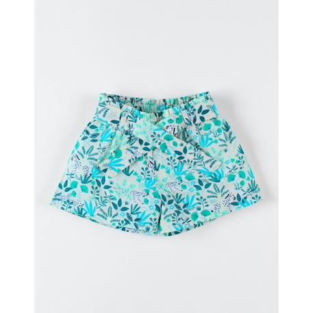 Short en crêpe de coton BLEU 1 - vertbaudet enfant 