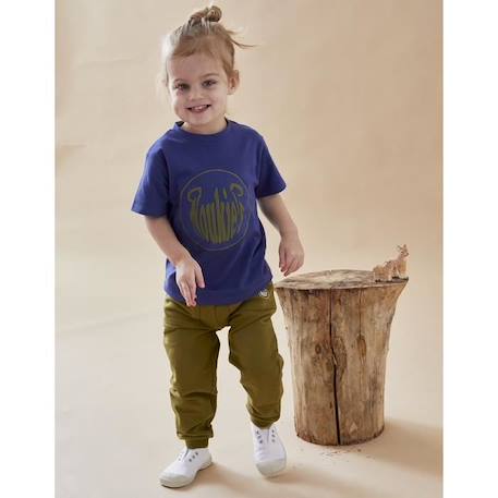 Pantalon jogging en molleton VERT 1 - vertbaudet enfant 