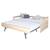 Pack Lit gigogne avec matelas Izao Brut à peindre 90x190 cm MARRON 2 - vertbaudet enfant 