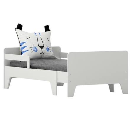 Lit évolutif Andie - AKITEN RETAIL - Blanc - 90x140 à 90x200 cm - Bois massif - Sommier inclus BLANC 3 - vertbaudet enfant 